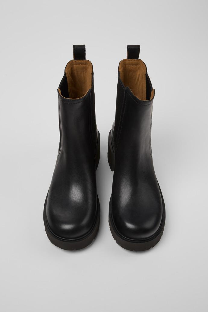 Milah Black Leather Ankle Boots for Women by CAMPER