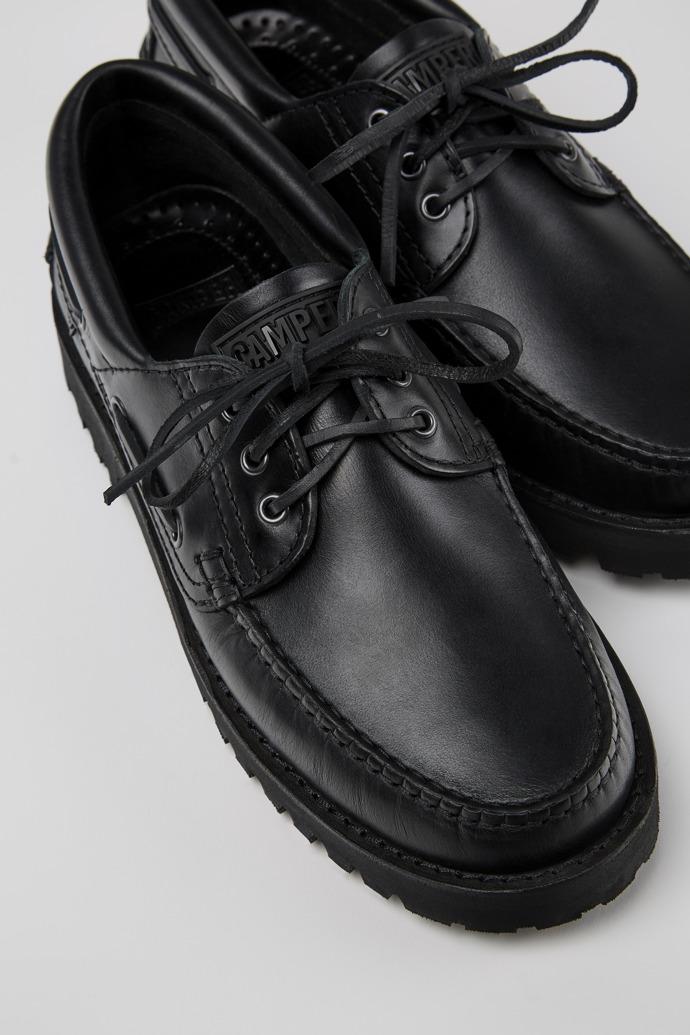 Nautico Black boat shoe for men by CAMPER