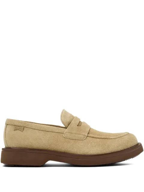 Norman penny-detail suede loafers by CAMPER