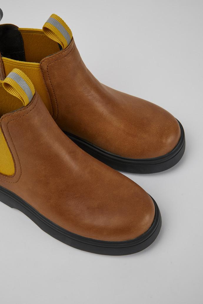 Norte Light brown and yellow ankle boots by CAMPER