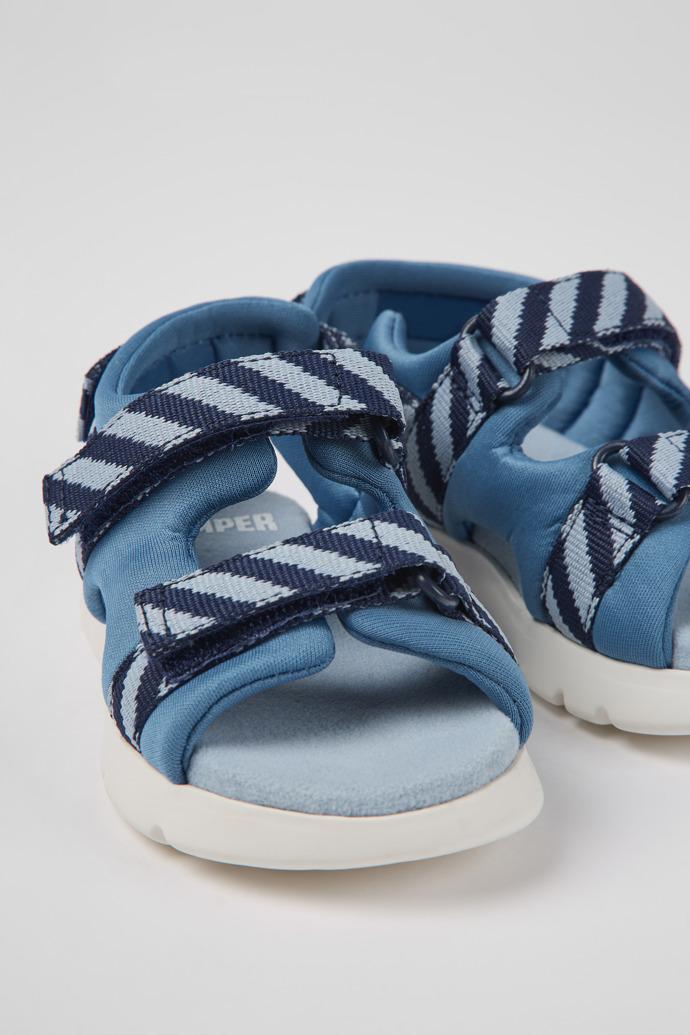 Oruga Blue textile sandals for kids by CAMPER