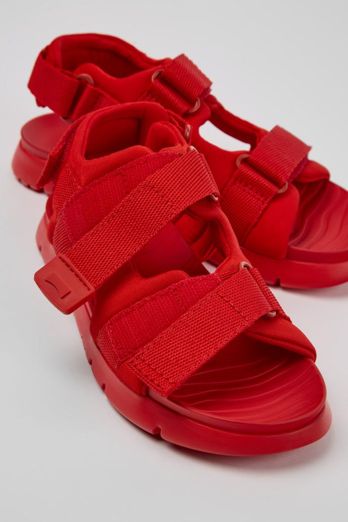 Oruga Red Textile Kids' Sandal. by CAMPER