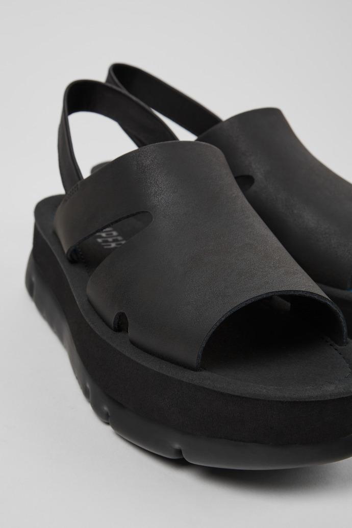 Oruga Up Black Sandal for Women by CAMPER