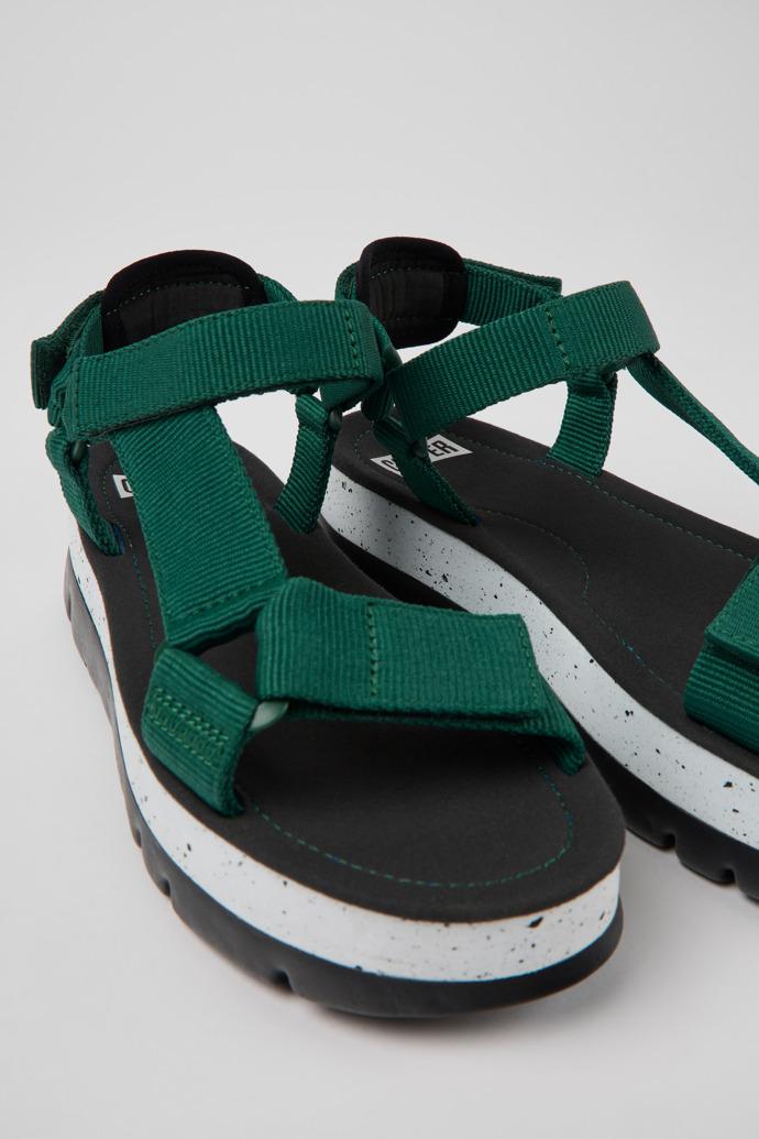 Oruga Up Green textile sandals for women by CAMPER