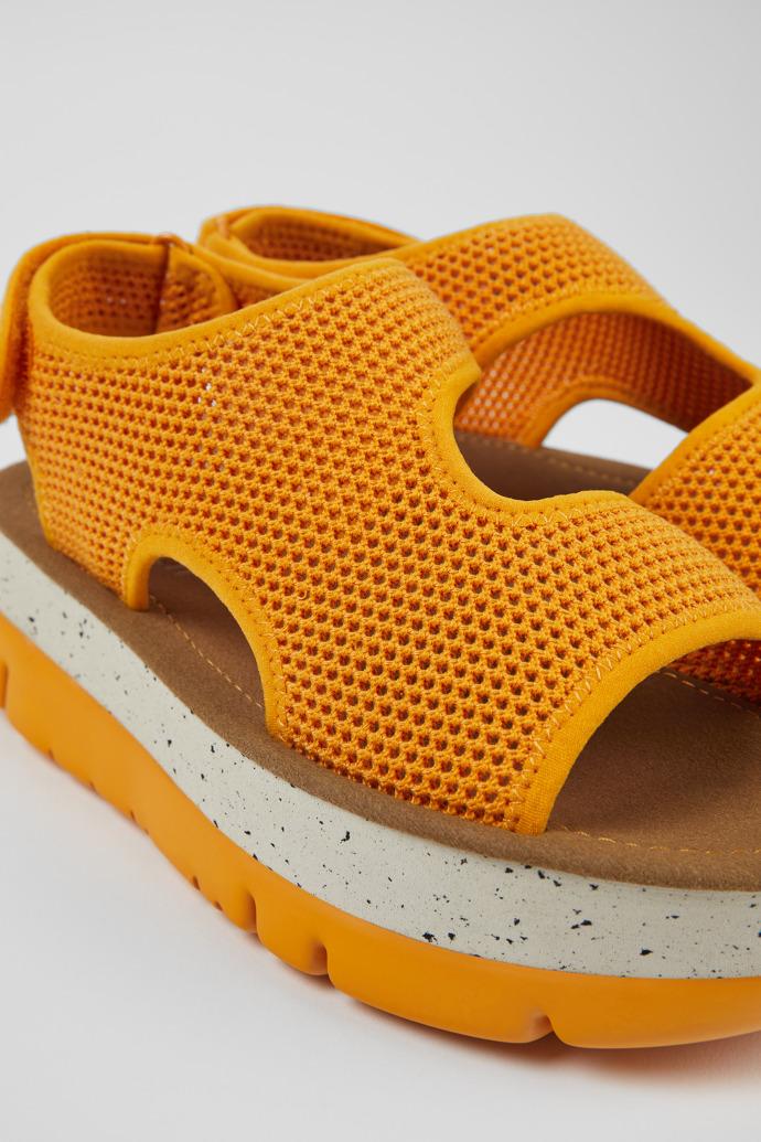 Oruga Up Orange Textile Sandal for Women by CAMPER