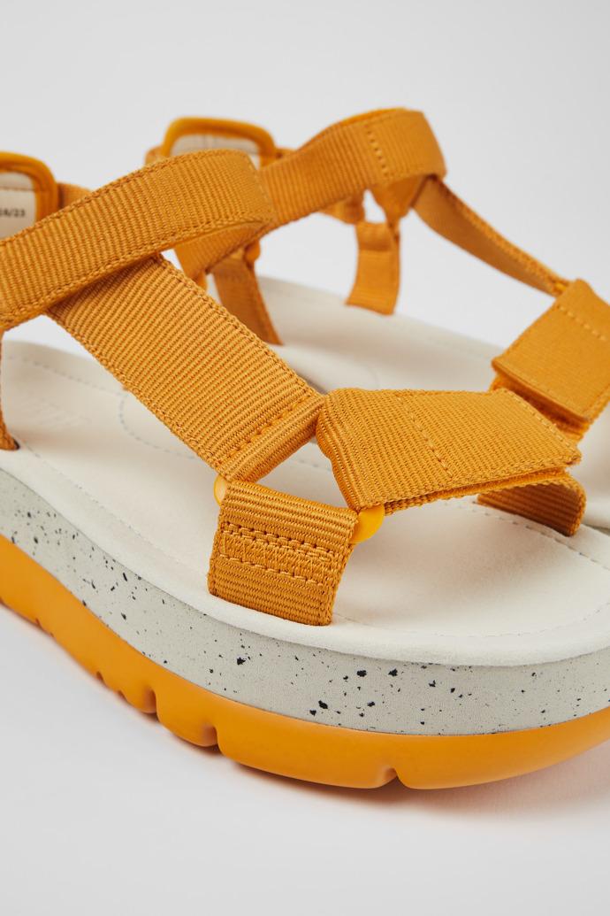 Oruga Up Orange Textile Sandal for Women by CAMPER