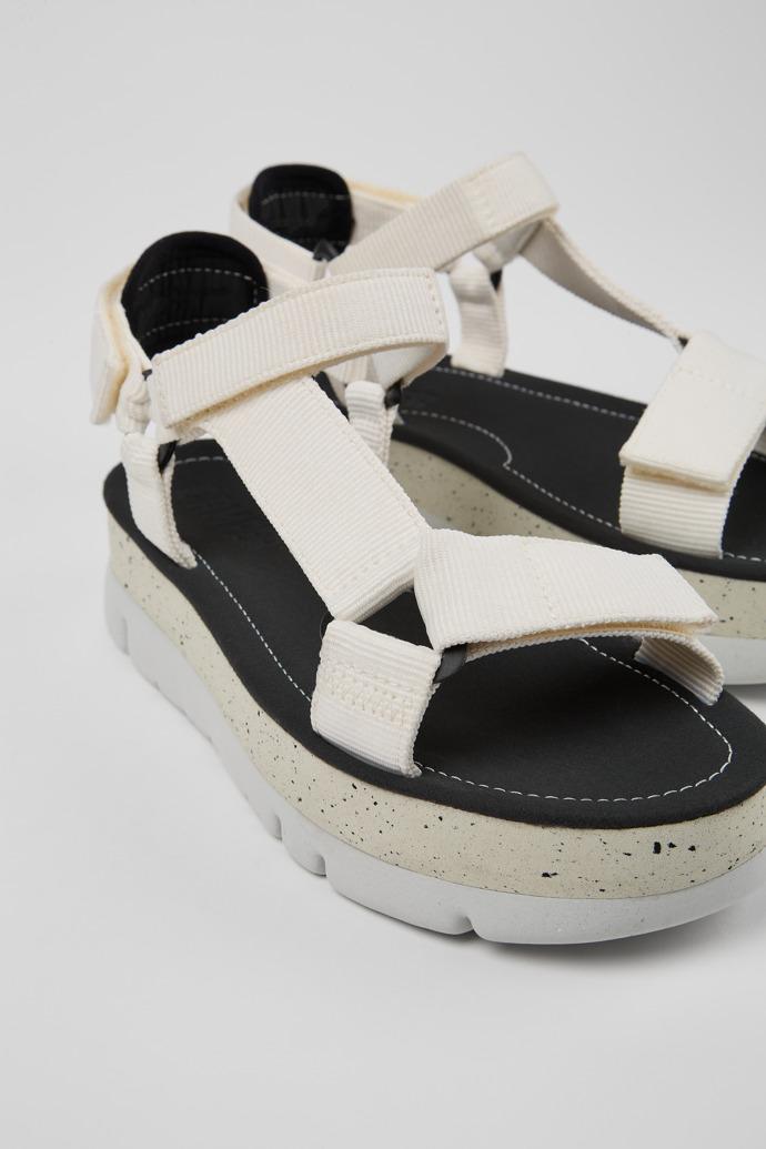 Oruga Up White sandal for women by CAMPER