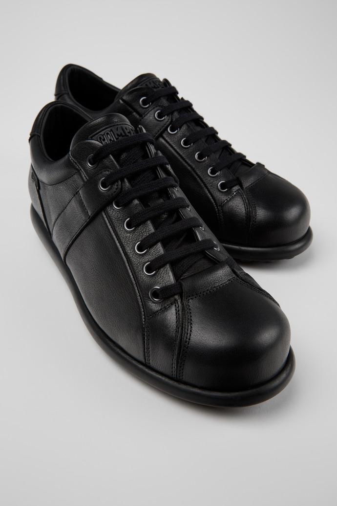 Pelotas Black Leather Shoes for Men. by CAMPER