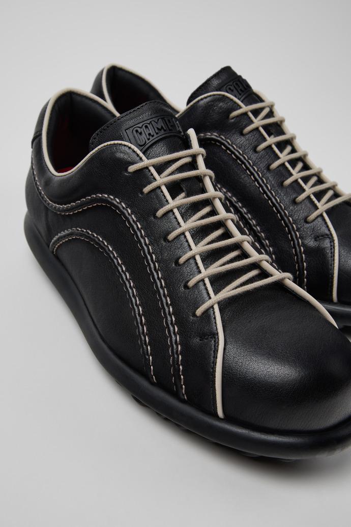 Pelotas Black Leather Shoes for Men. by CAMPER