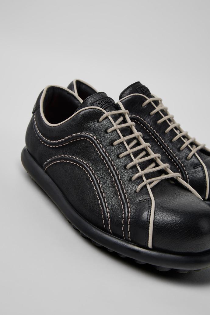 Pelotas Black Leather Shoes for Women. by CAMPER