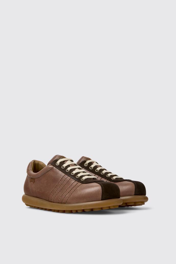 Pelotas Brown Leather and Nubuck Shoes for Men. by CAMPER