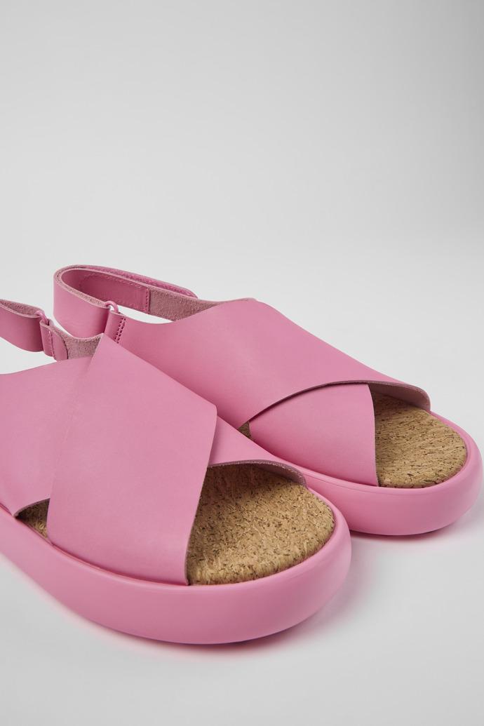 Pelotas Flota Pink leather sandals for men by CAMPER