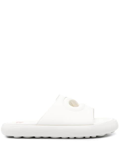 Pelotas Flota Twins leather slides by CAMPER