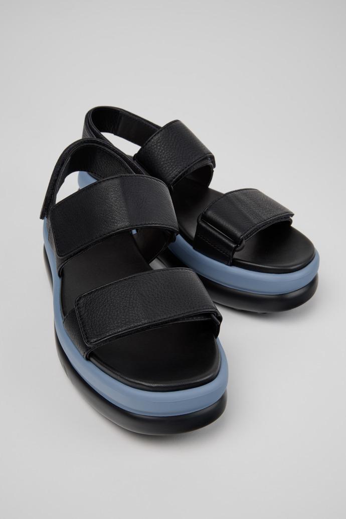 Pelotas Flota Up Black Leather Sandals for Women. by CAMPER
