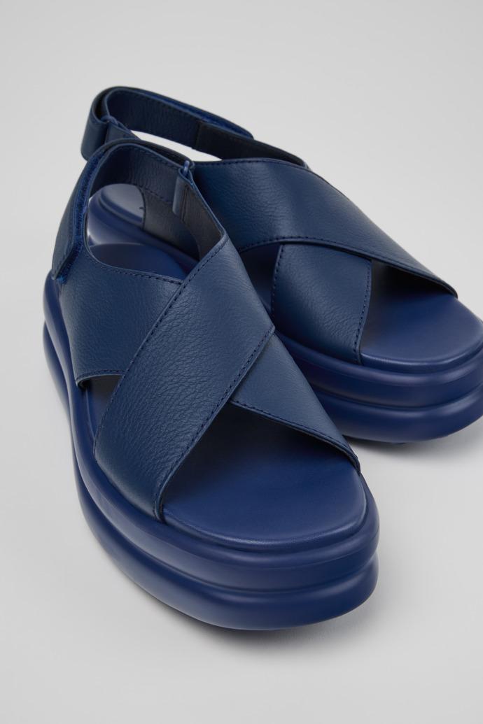 Pelotas Flota Up Blue Leather Sandals for Women. by CAMPER