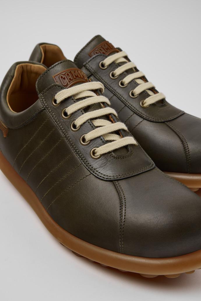 Pelotas Green Nubuck Shoes for Men. by CAMPER