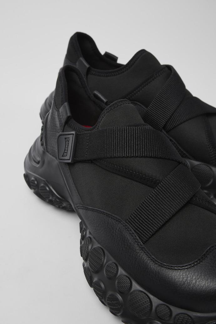 Pelotas Mars Black Textile/Leather Sneaker for Men by CAMPER