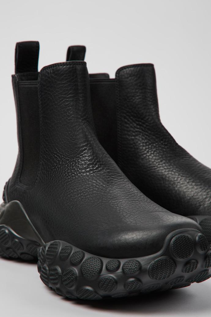 Pelotas Mars Black responsibly raised leather ankle boots by CAMPER