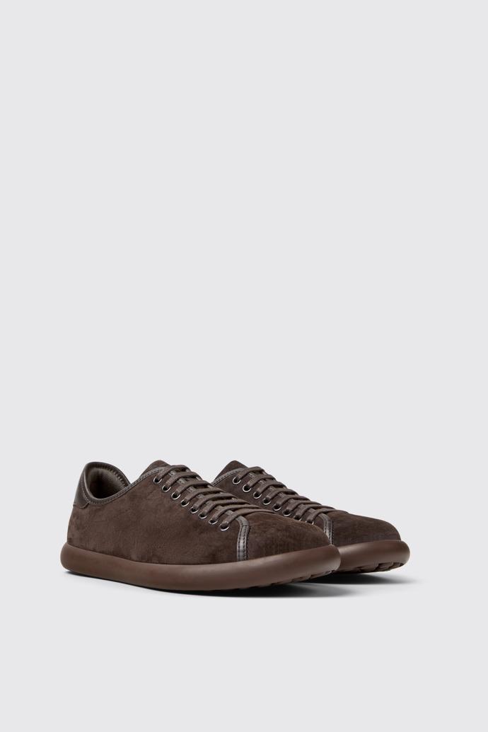 Pelotas Soller Brown Nubuck and Leather Sneakers for Men. by CAMPER
