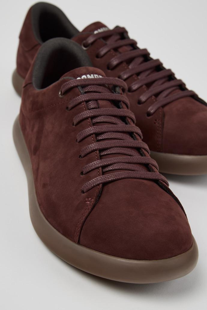Pelotas Soller Burgundy Nubuck Sneakers for Men. by CAMPER Pelotas Soller Burgundy Nubuck Sneakers for Men. by CAMPER