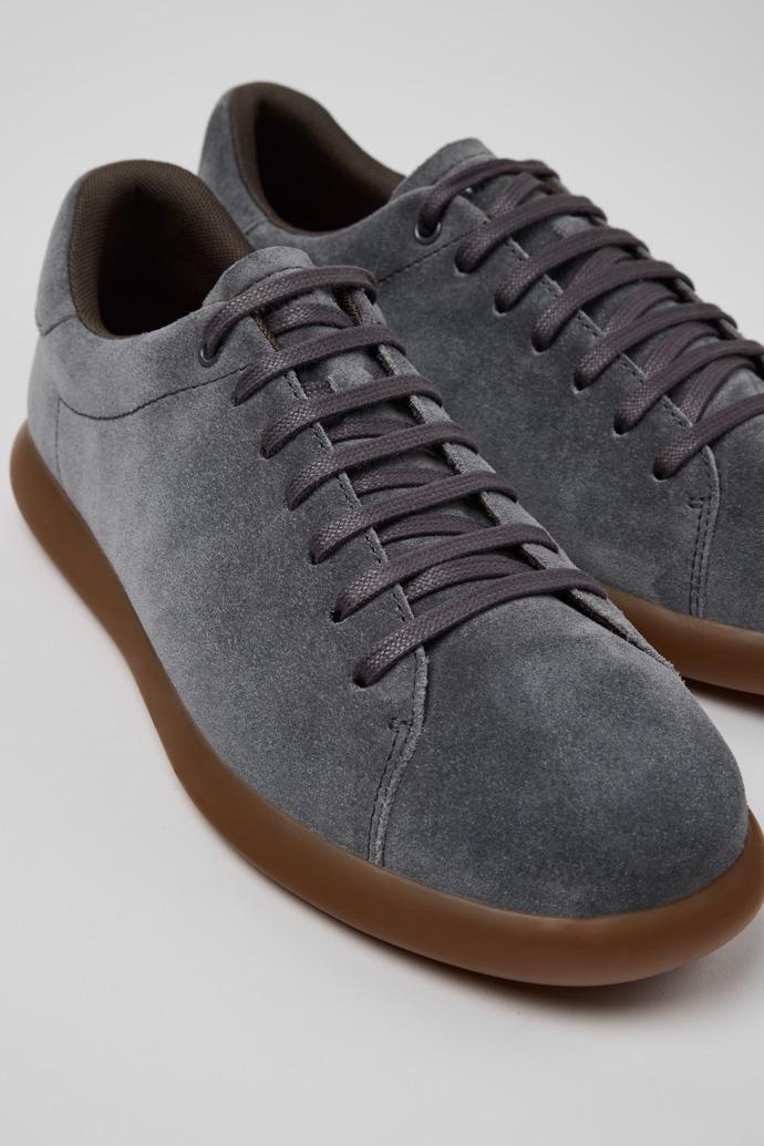 Pelotas Soller Gray Suede Sneakers for Men. by CAMPER