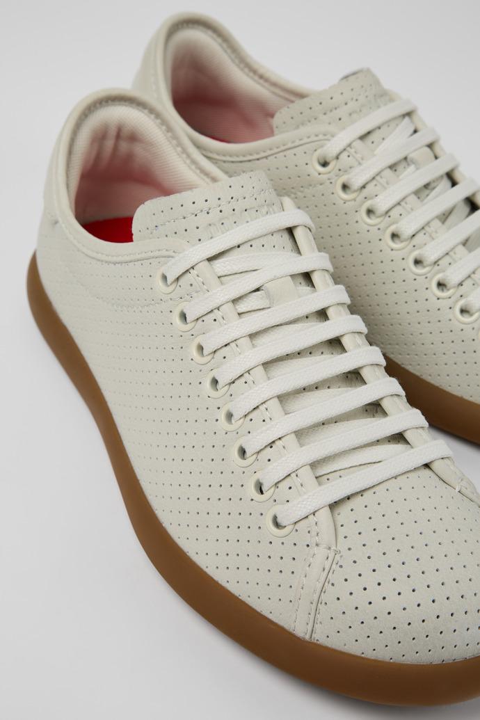 Pelotas Soller White Leather Sneakers for Women. by CAMPER