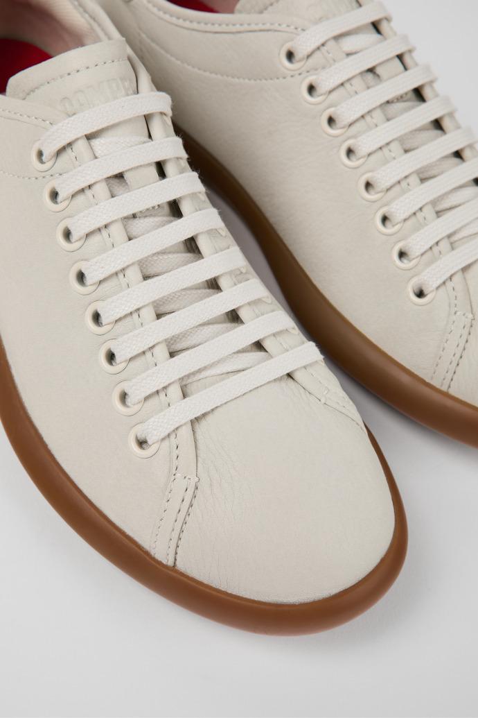 Pelotas Soller White Leather Women's Sneakers. by CAMPER