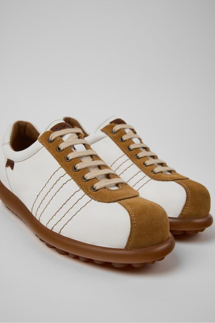 Pelotas White Suede and Leather Shoes for Women. by CAMPER