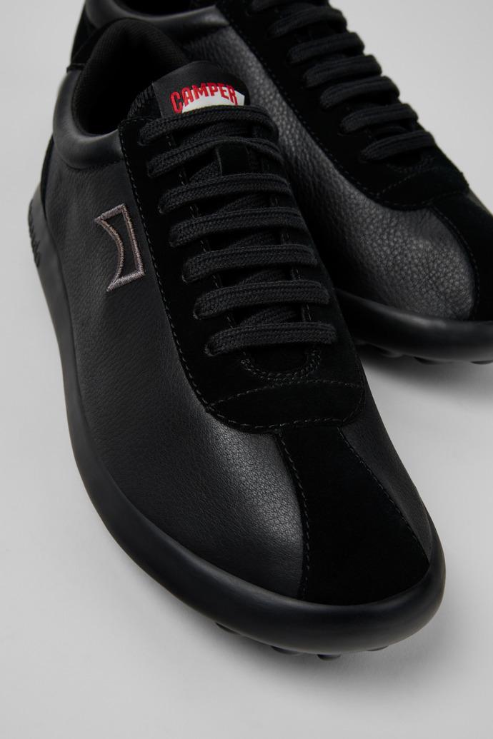 Pelotas XLF Black Leather and Nubuck Sneakers for Men. by CAMPER