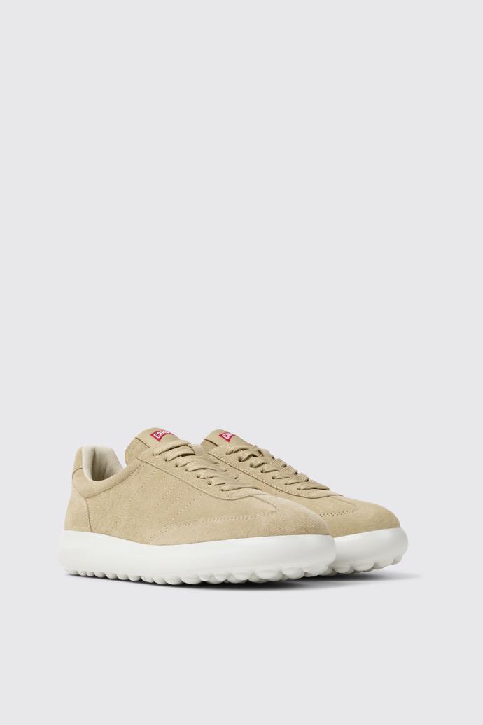 Pelotas XLite Beige Nubuck Leather Sneakers for Women. by CAMPER