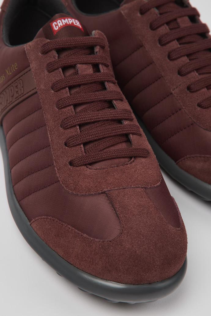 Pelotas XLite Burgundy textile and nubuck shoes for men by CAMPER
