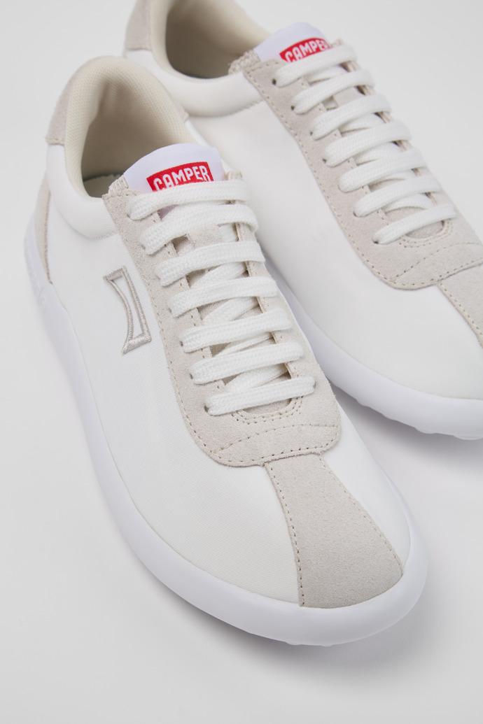 Pelotas XLite White Recycled PET and Nubuck Sneakers for Women. by CAMPER
