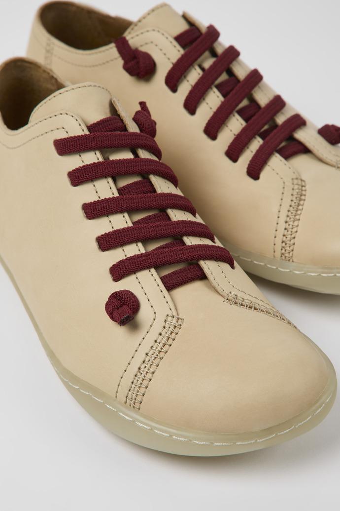 Peu Beige leather shoes for women by CAMPER