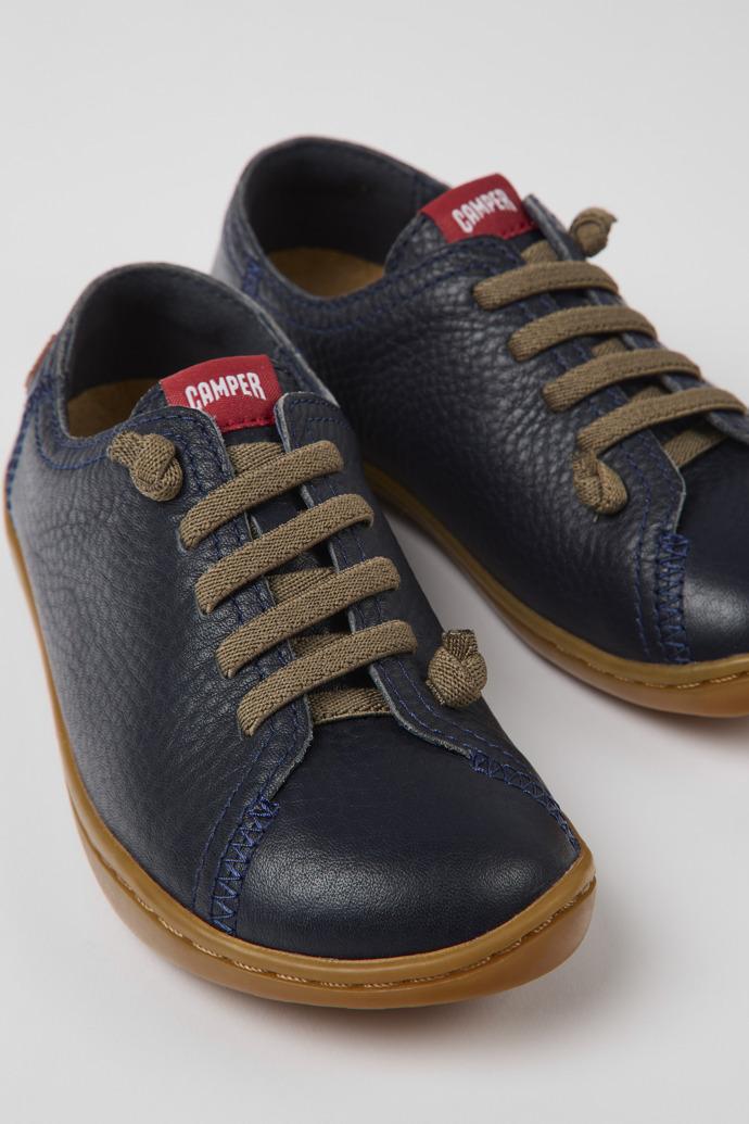 Peu Blue Leather Kids' Shoes. by CAMPER