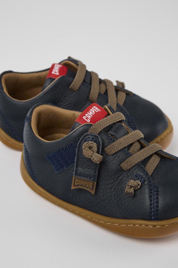 Peu Blue Leather Kids' Shoes. by CAMPER