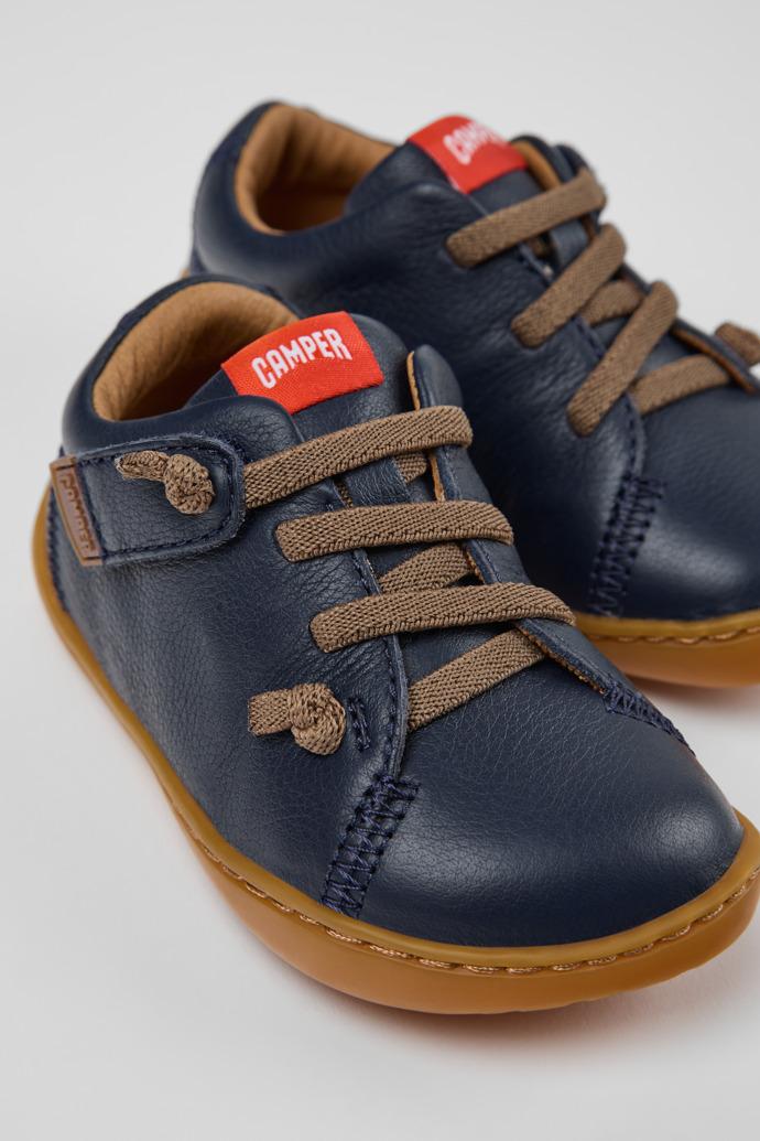 Peu Blue Leather Kids' Shoes. by CAMPER