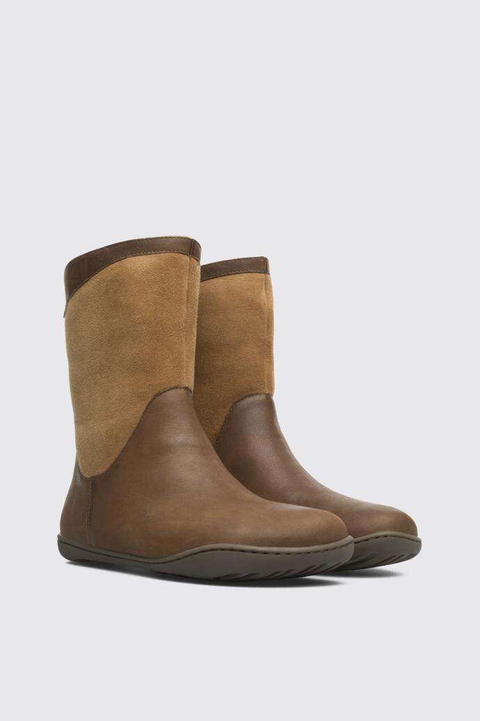 Peu Brown Ankle Boots for Women by CAMPER