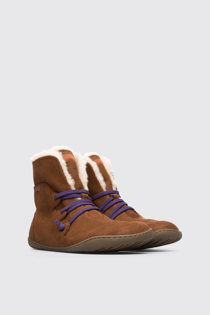Peu Brown Ankle Boots for Women by CAMPER