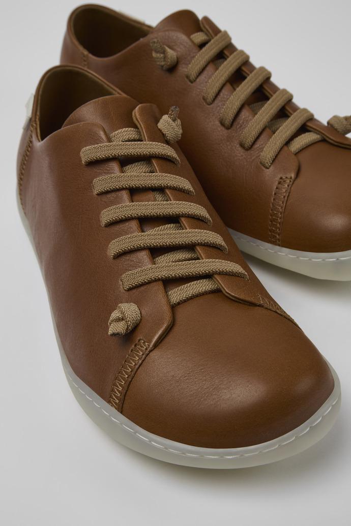 Peu Brown Leather Basket for Men by CAMPER