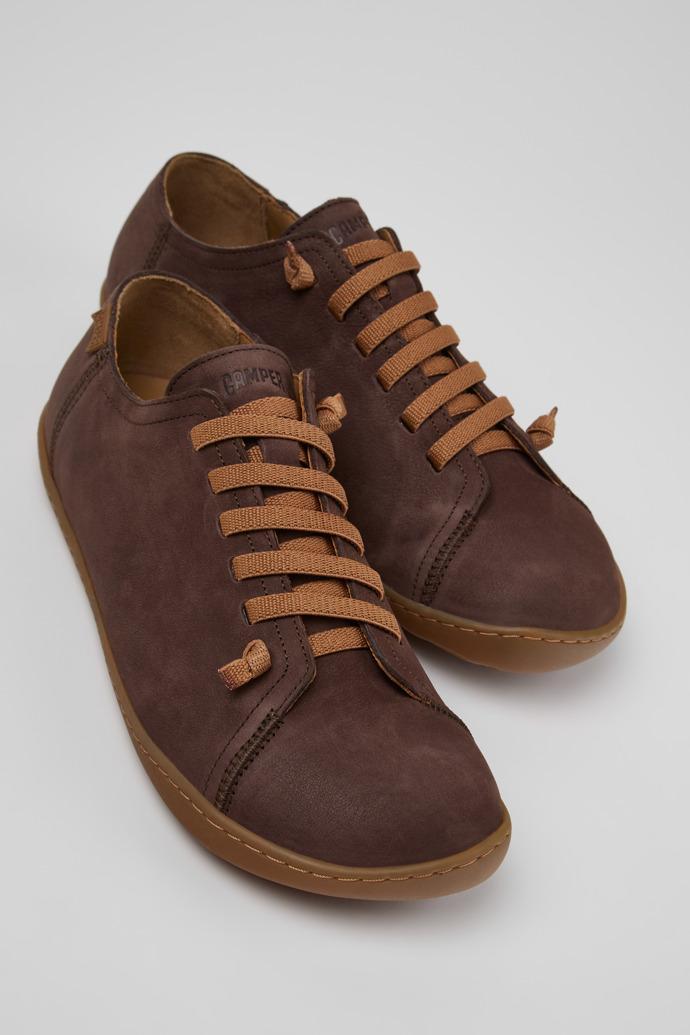 Peu Brown Leather Shoes for Men. by CAMPER