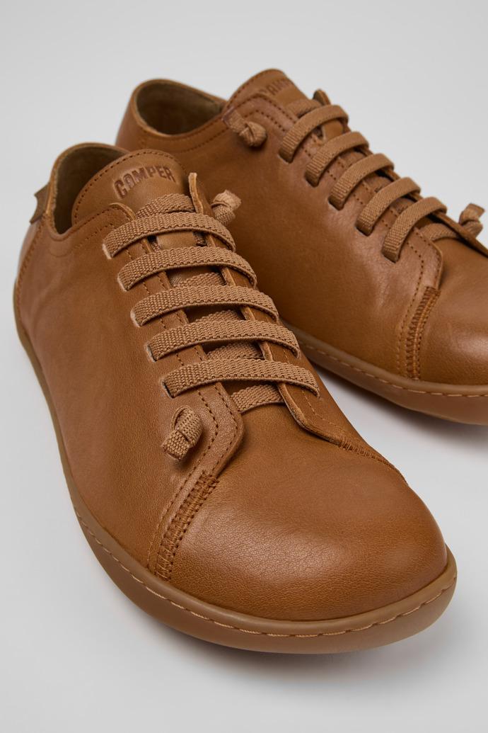 Peu Brown Leather Shoes for Men. by CAMPER