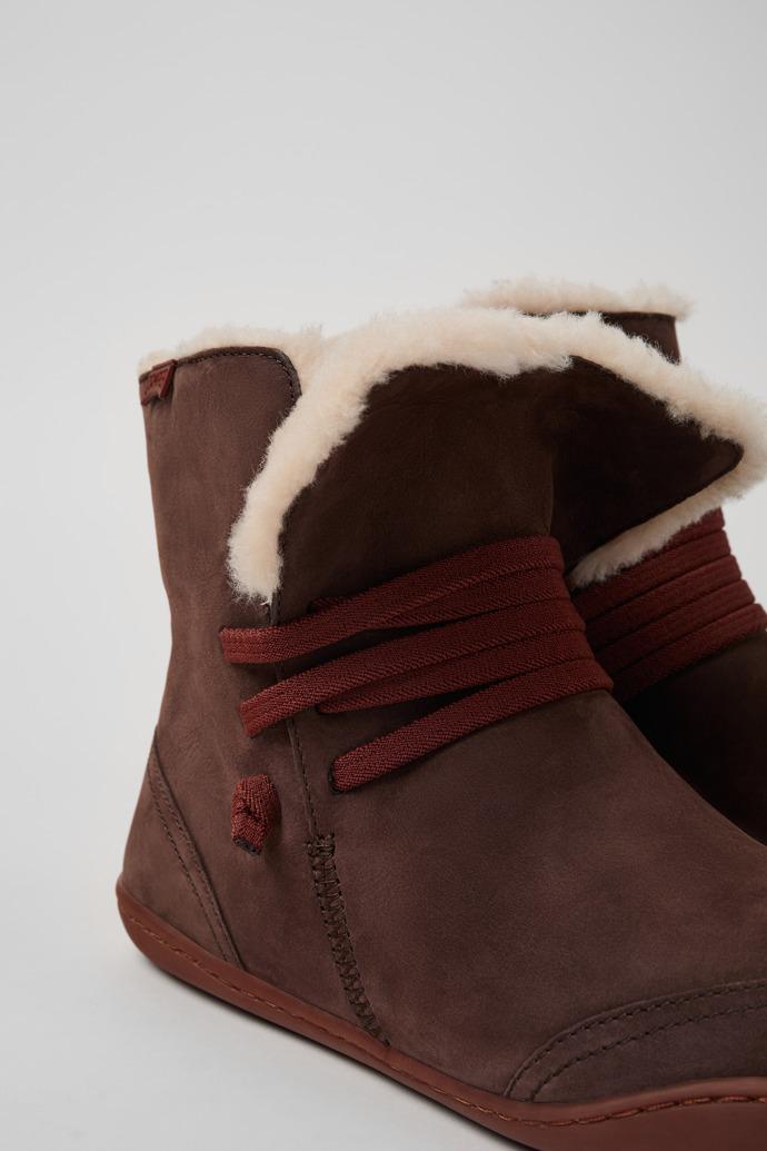 Peu Brown Nubuck Boots for Women by CAMPER