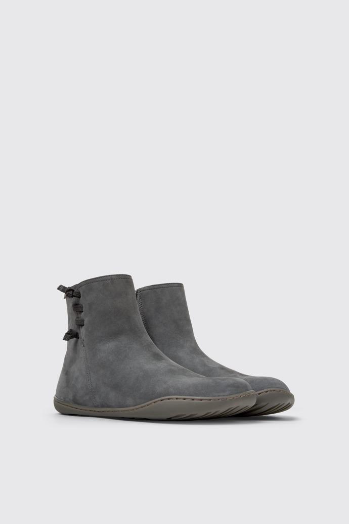 Peu Gray Nubuck Ankle Boots for Women. by CAMPER