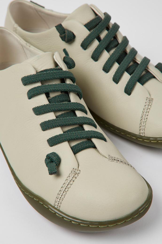 Peu Gray leather shoes for women by CAMPER