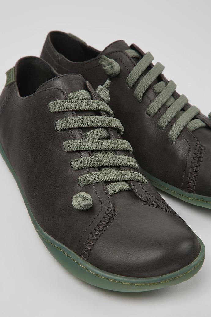 Peu Gray leather shoes for women by CAMPER