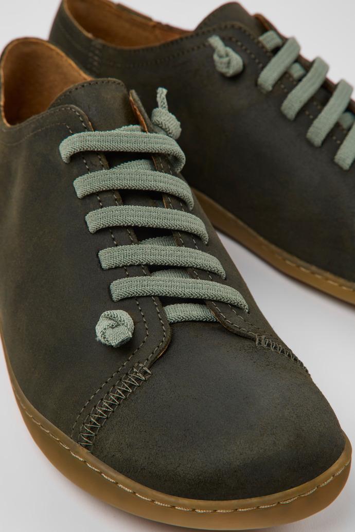 Peu Green-gray nubuck shoes for men by CAMPER