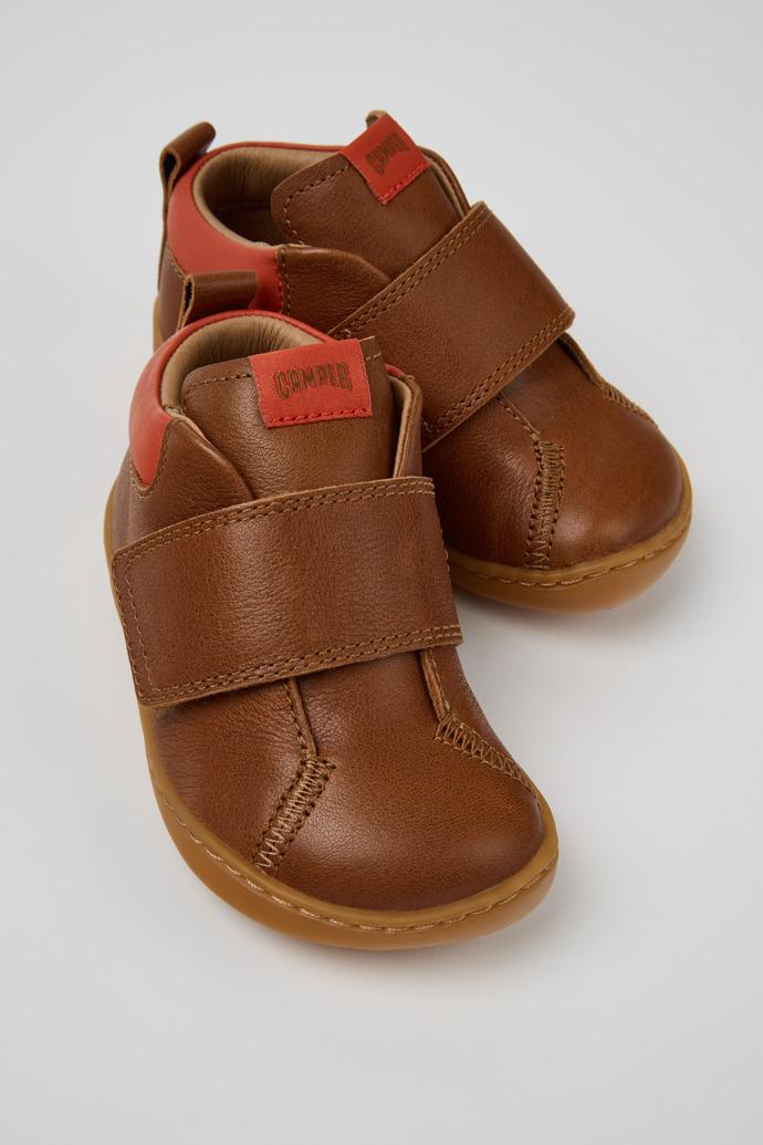 Peu Multicolor Leather Ankle Boots for Kids. by CAMPER