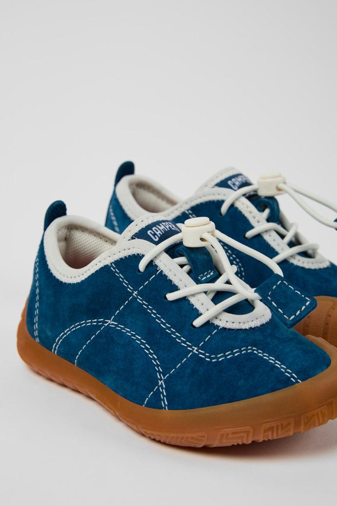 Peu Path Blue Nubuck Sneakers for kids. by CAMPER