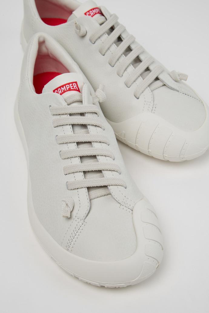 Peu Path+ White Leather Sneakers for Women. by CAMPER
