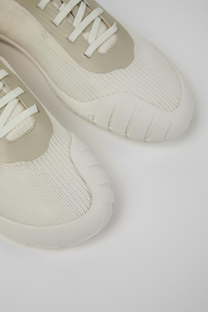 Peu Path+ White and Beige Recycled Engineered Materials Sneakers for Men. by CAMPER
